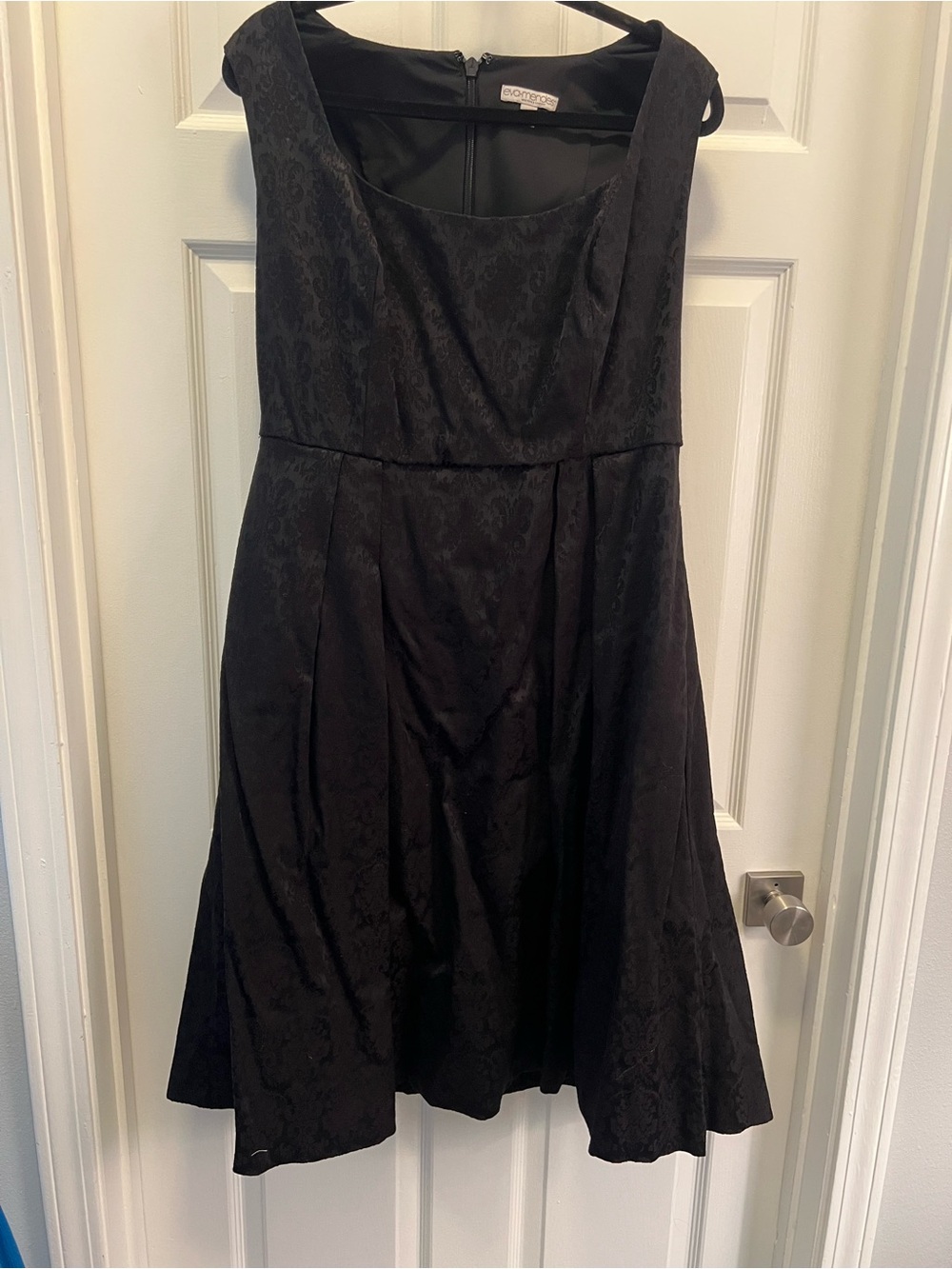 New York & Company Black Sleeveless A-Line Dress